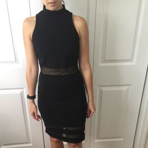 Black mesh dress lbd